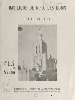 cover image of Basilique de N.-D. des Doms